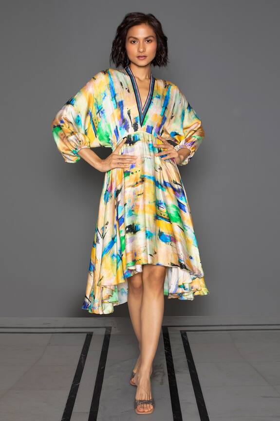Redefine Canvas Print Kimono Dress