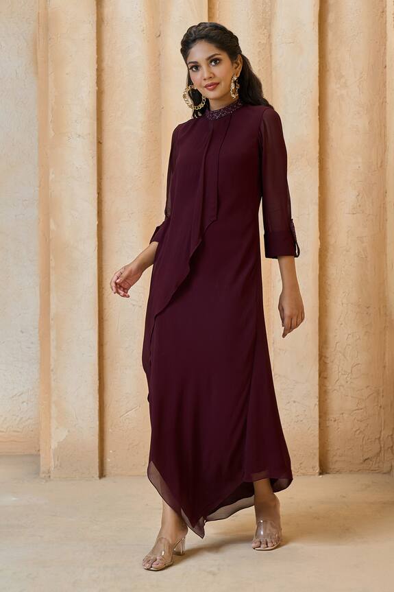 Ariyana Couture Overlapped Panelled Tunic