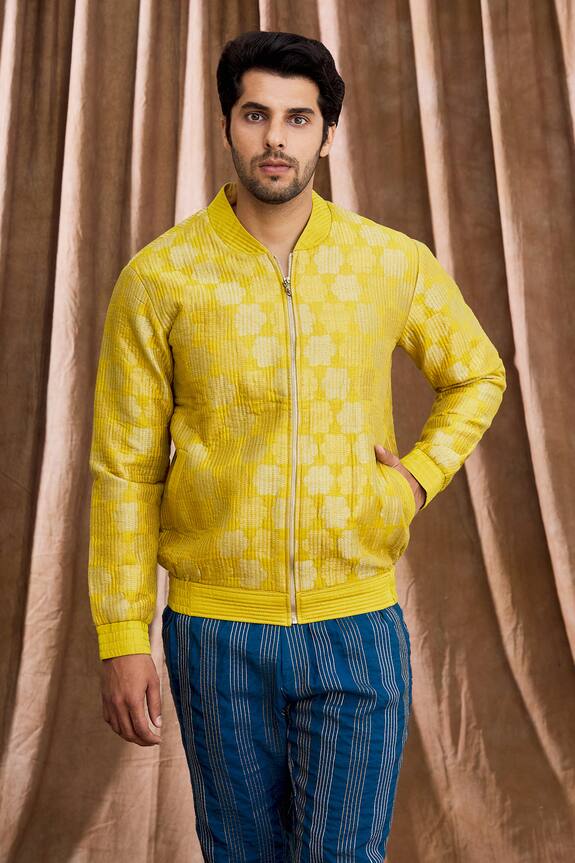 Rar Studio Floral Embroidered Bomber Jacket