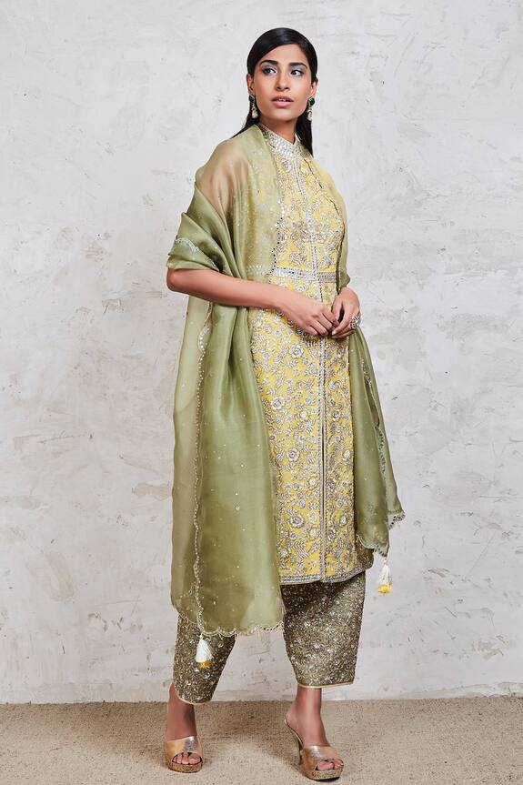Sue Mue Embroidered Kurta Salwar Set