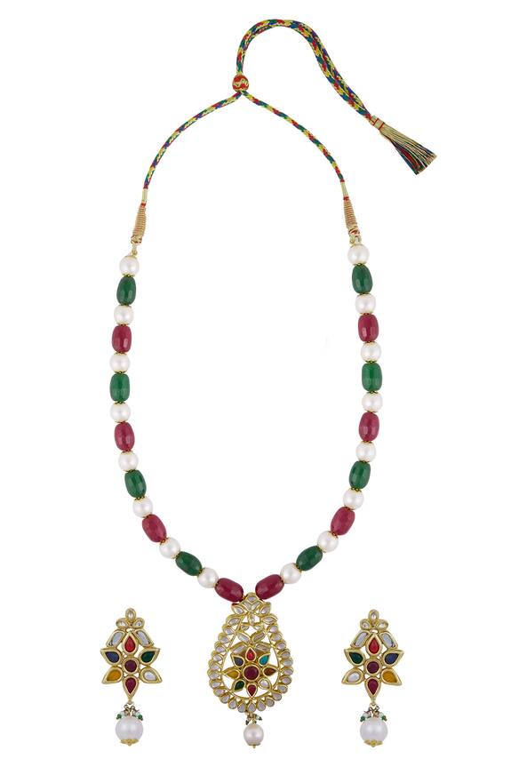 Posh by Rathore Bead Necklace Set