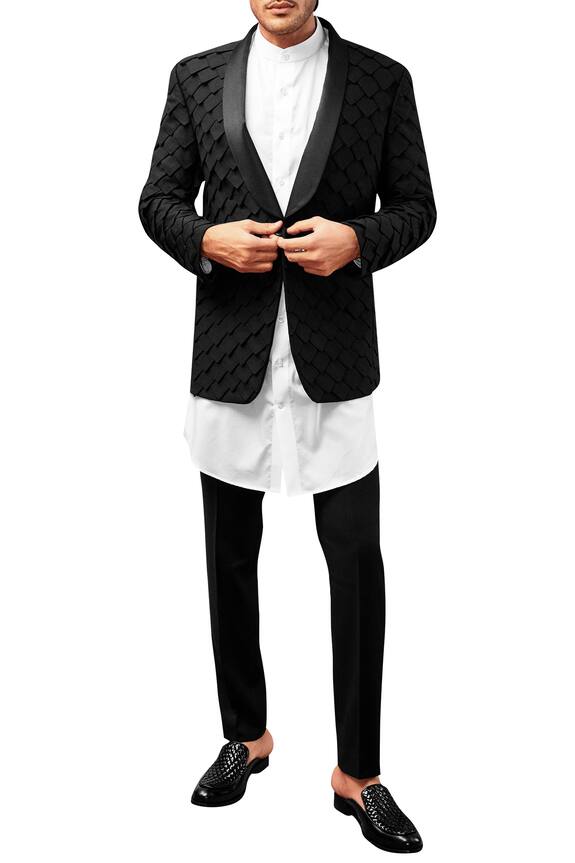 Amaare Patchwork Tuxedo With Shirt