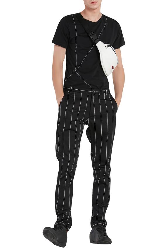 Son of A Noble Snob Stripe print trouser pant