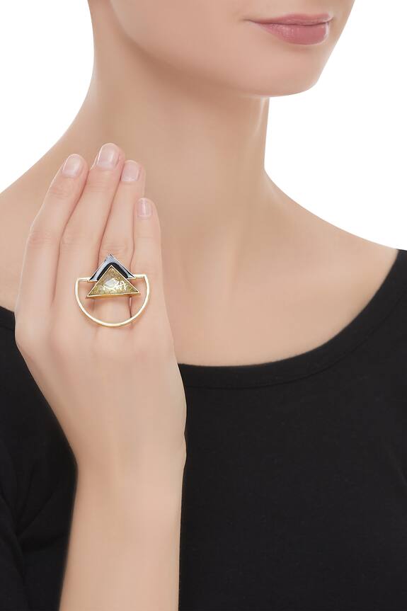 Masaya Jewellery Geometric finger ring