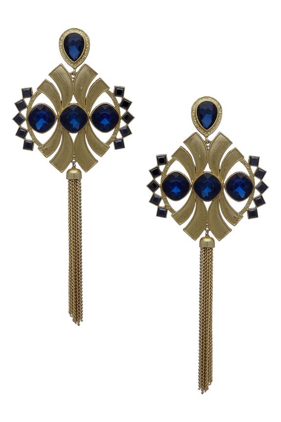 Masaya Jewellery Symmetric Tassel earrings