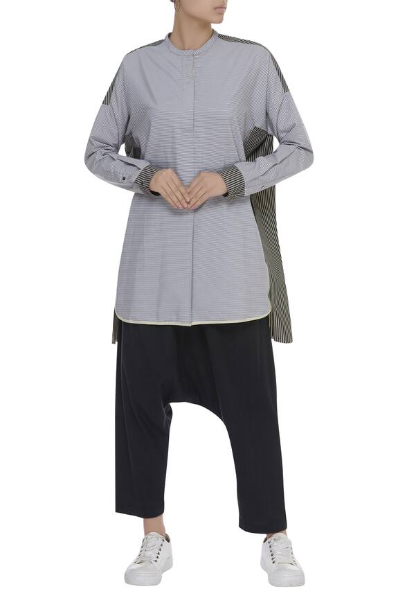 Kapda By Urvashi Kaur Cotton Asymmetric Shirt