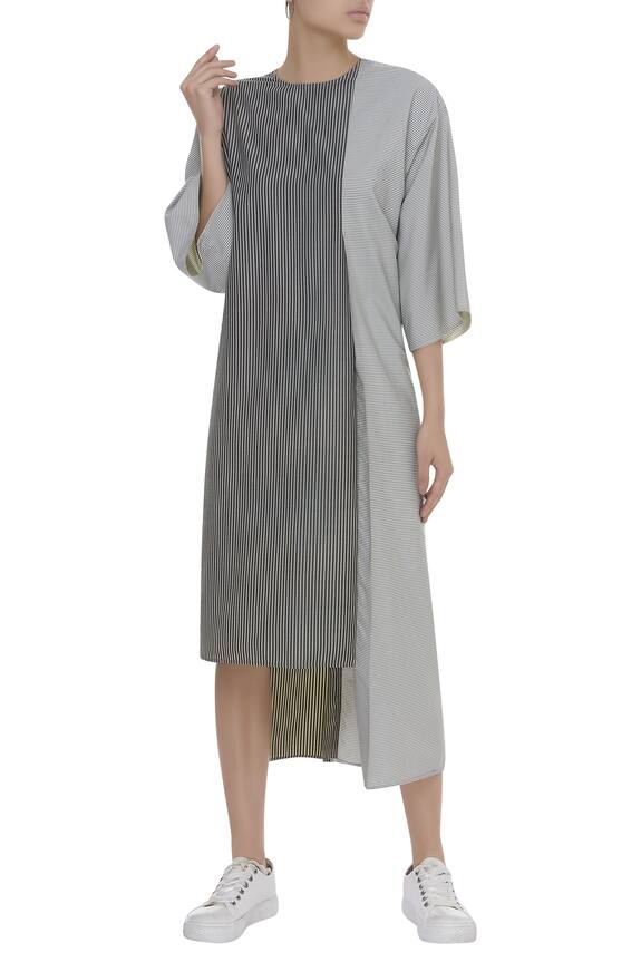 Kapda By Urvashi Kaur Striped Midi Dress