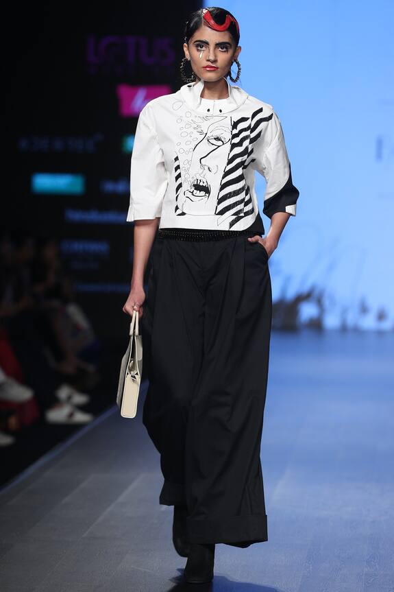 Nitin Bal Chauhan Edge Monochrome shirt with pants