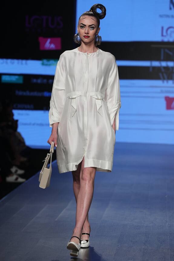 Nitin Bal Chauhan Edge Button Down Shirt Dress