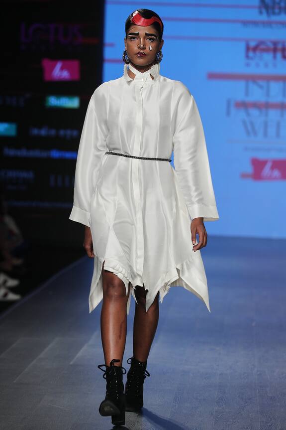 Nitin Bal Chauhan Edge Asymmetric Shirt Dress