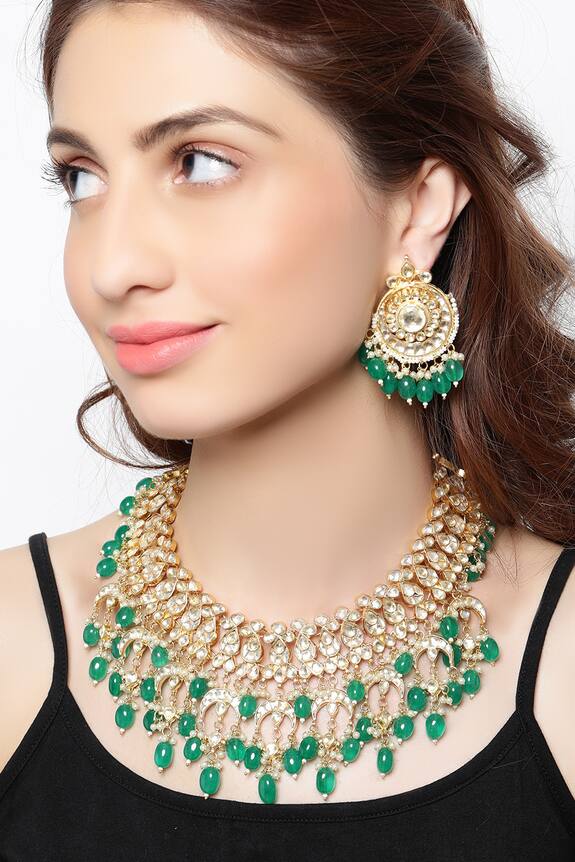 Astha Jagwani Crystal choker set