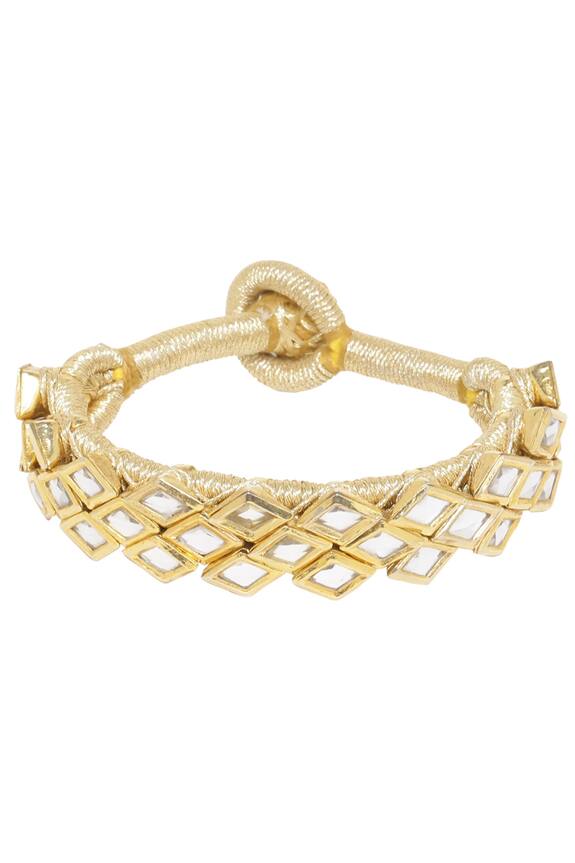 Astha Jagwani Geometric crystal bracelet