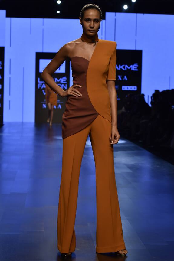 Nikhil Thampi One Sleeve Top With Pants