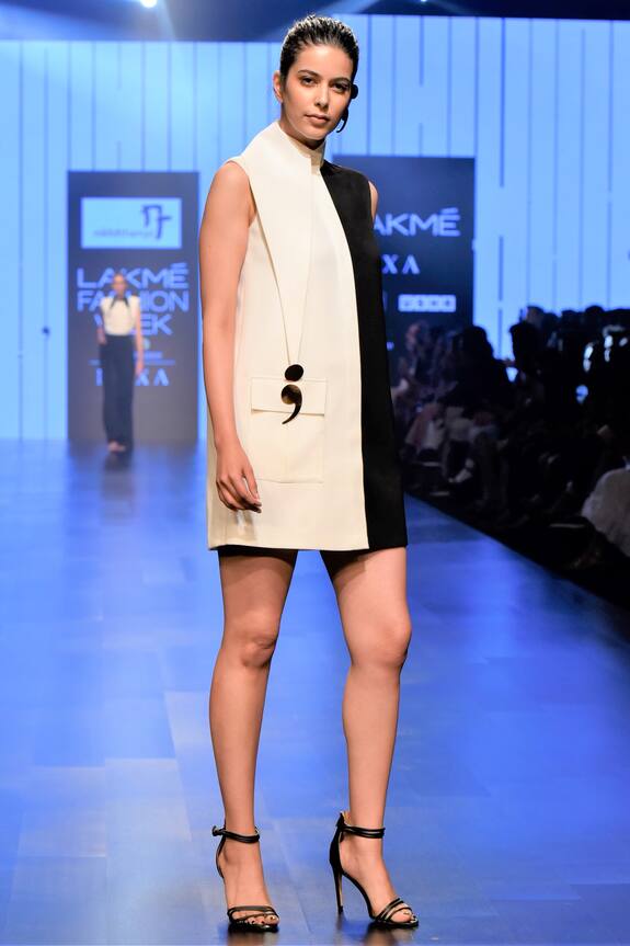 Nikhil Thampi Half & Half Structured Dress