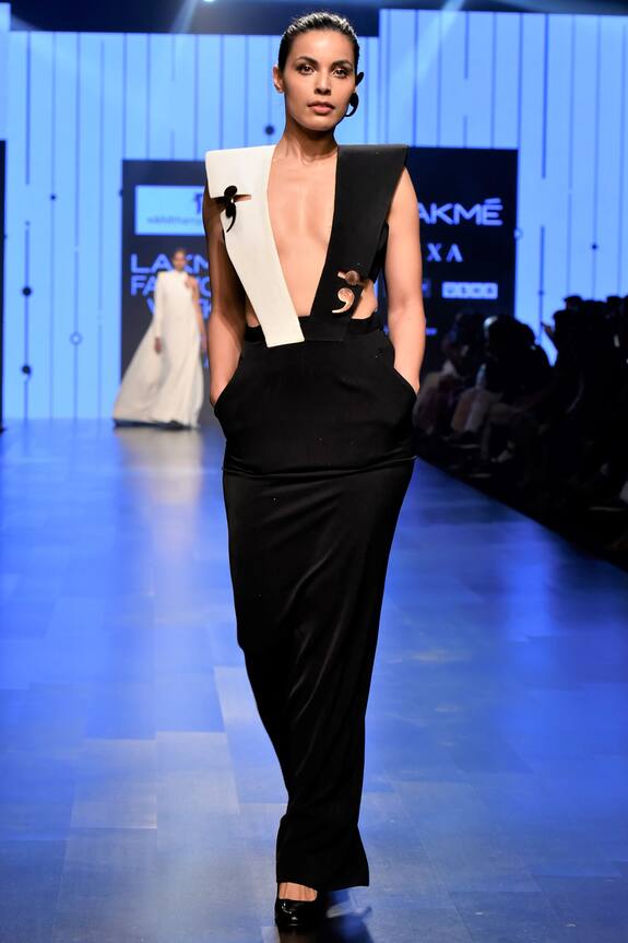 Nikhil Thampi Suspender Style Gown