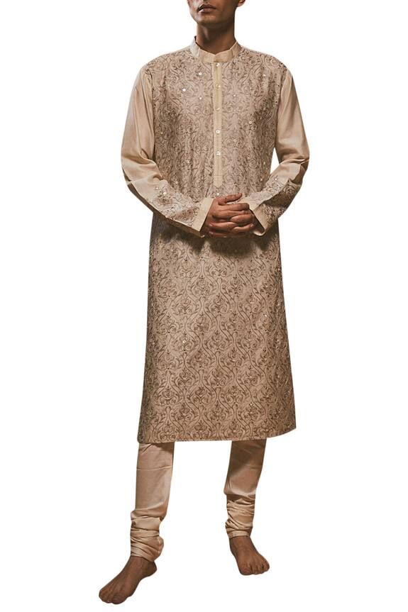 Rar Studio Chanderi embroidered kurta set