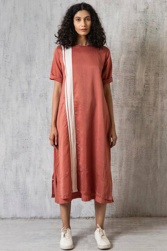 Three Chanderi layered dress