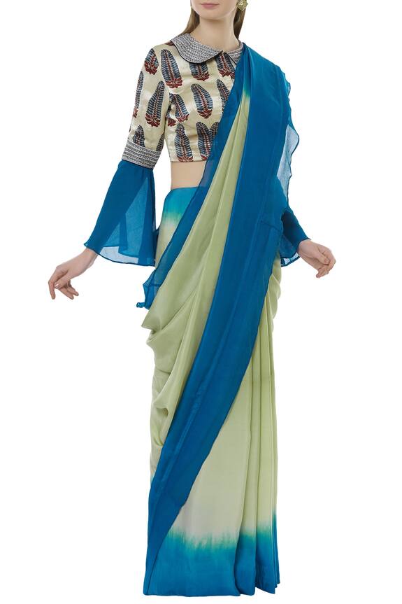 Latha Puttanna Silk saree with printed blouse