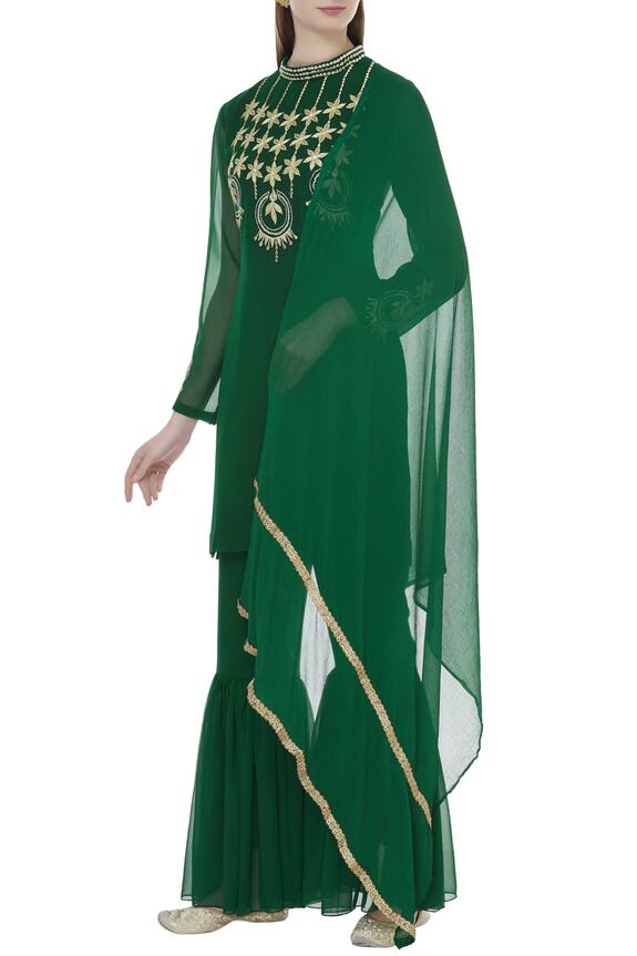 Samyukta Singhania Embroidered Kurta Sharara Set
