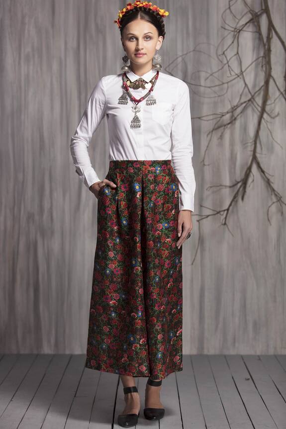 Payal Jain Chanderi Printed Palazzo Pant