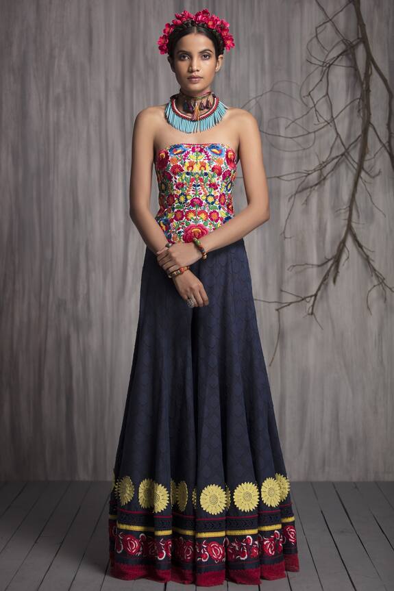 Payal Jain Embroidered Flared Pants