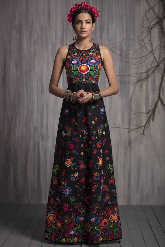 Payal Jain Embroidered Maxi Dress