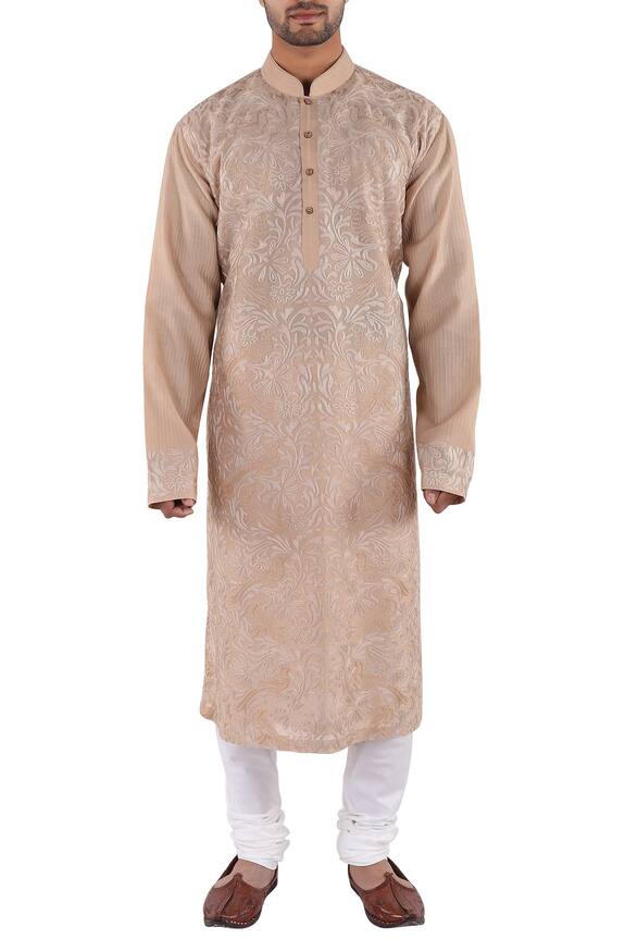 Sankalan - Men Chanderi Kurta Set