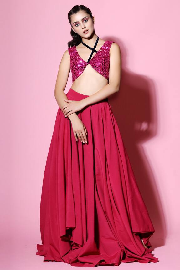 Mahima Mahajan Embellished Skirt Set
