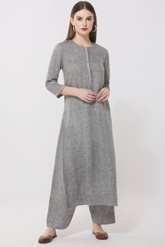 Anavila Linen Kurta Pant Set