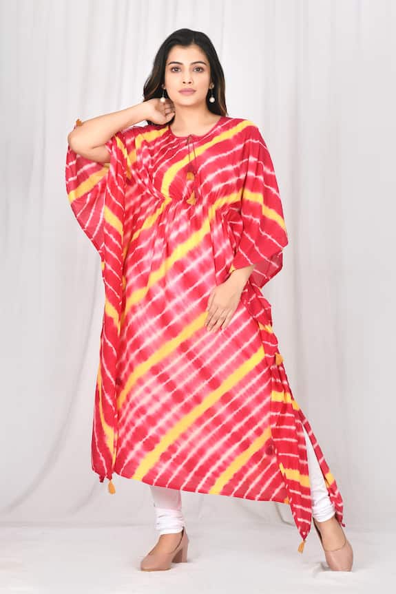 Naintara Bajaj Leheriya Print Kaftan 