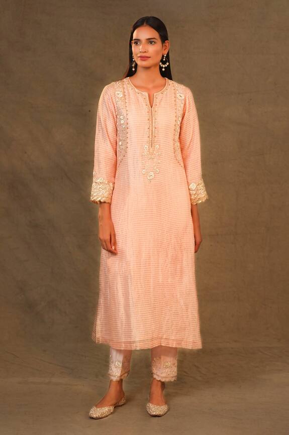 Anantaa by Roohi Chanderi Tissue Embroidered Tunic
