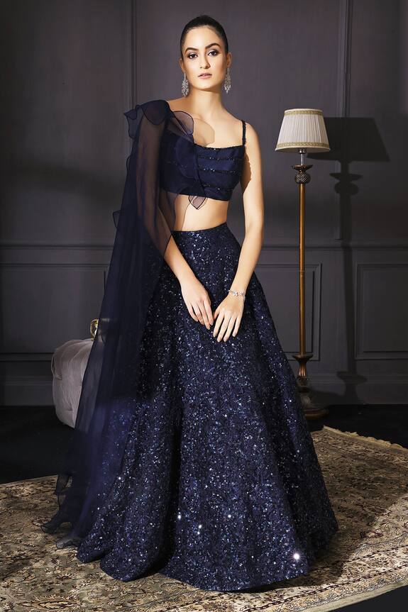Mani Bhatia Sequin Embellished Lehenga Set