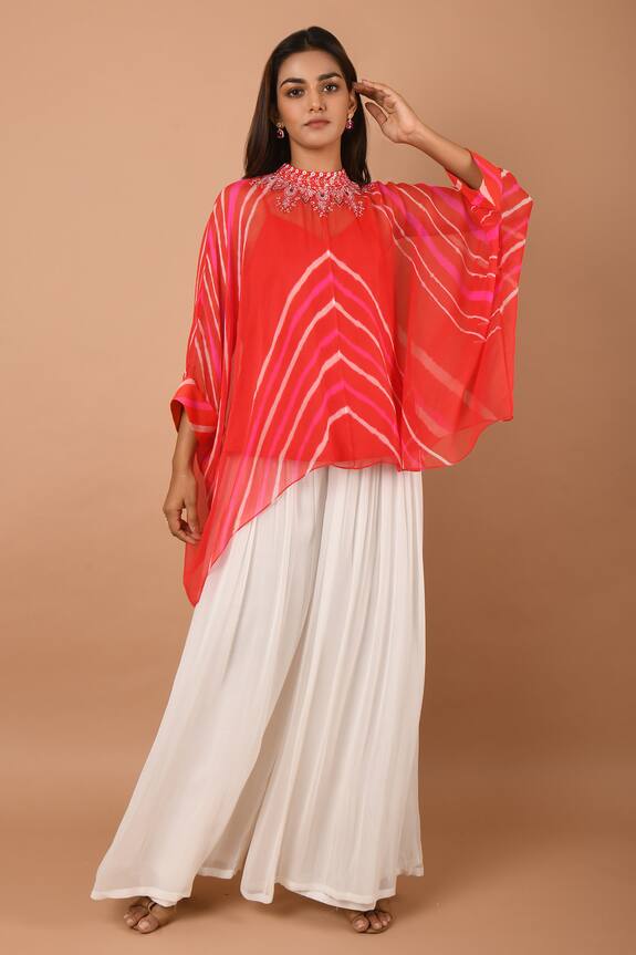 K.Anshika Printed Asymmetric Tunic & Palazzo Set