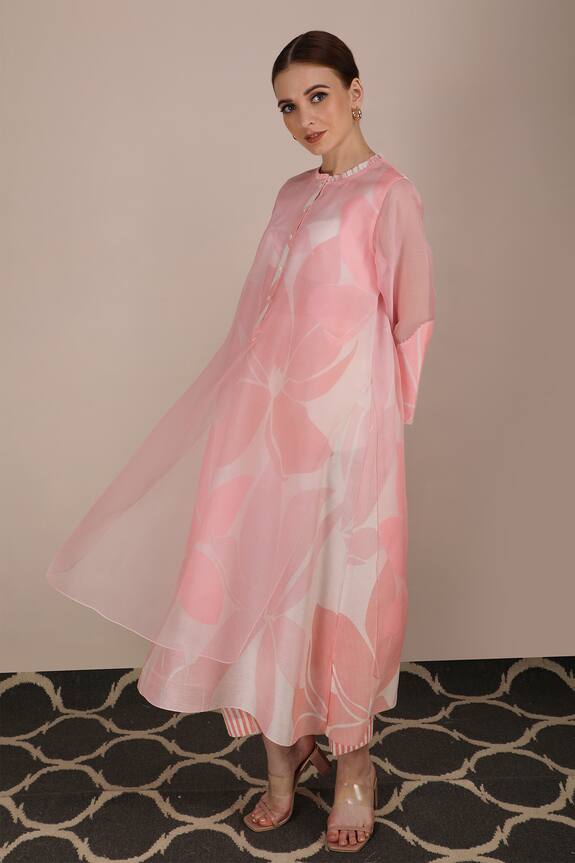 Arcvsh by Pallavi Singh Floral Print Layered Tunic