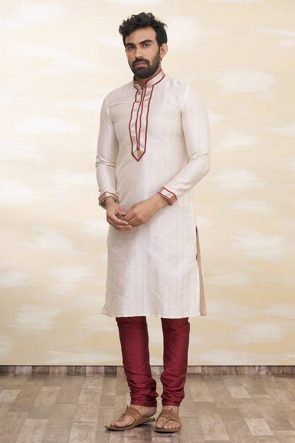 Arihant Rai Sinha Silk Kurta Set