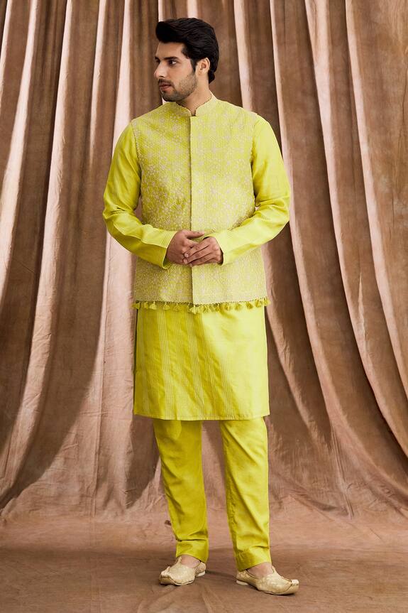 Rar Studio Dori Work Bundi Kurta Set