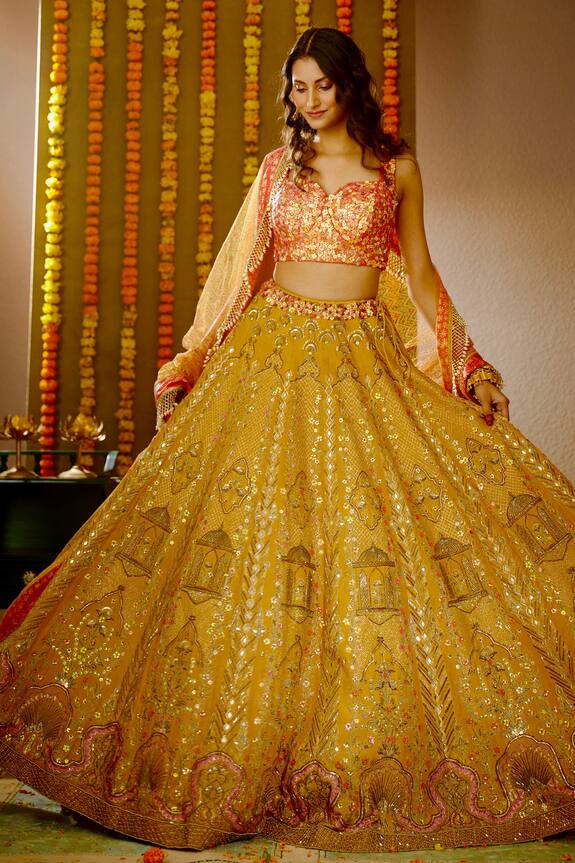Moledro Arzoo Embroidered Lehenga set