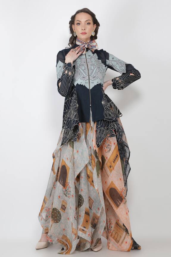 Jajaabor Silk Organza Jacket