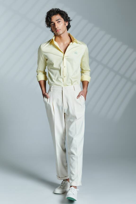 S&N by Shantnu Nikhil Cotton Slim Fit Shirt