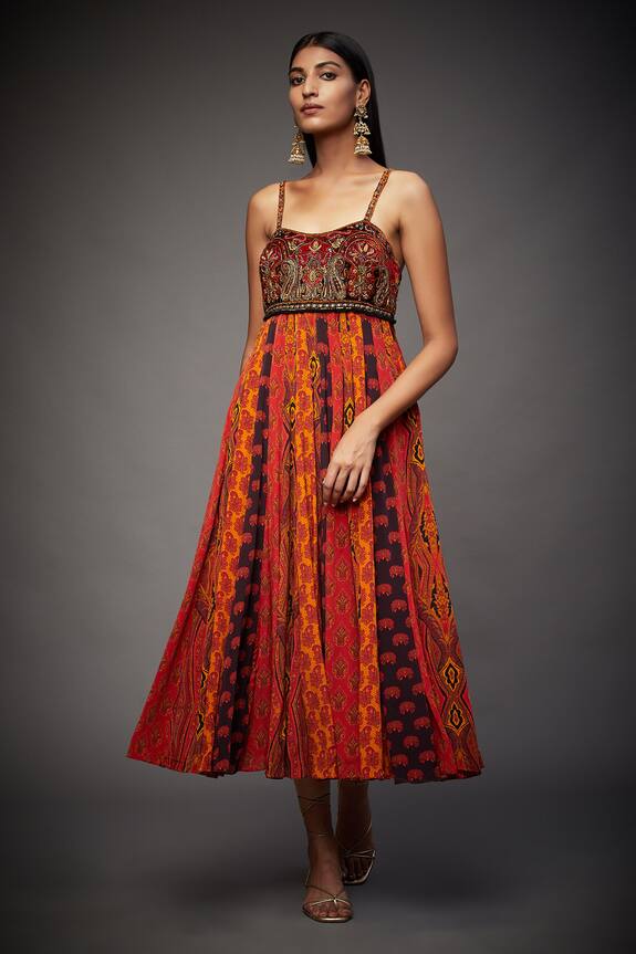 RI.Ritu Kumar Printed Strappy Dress