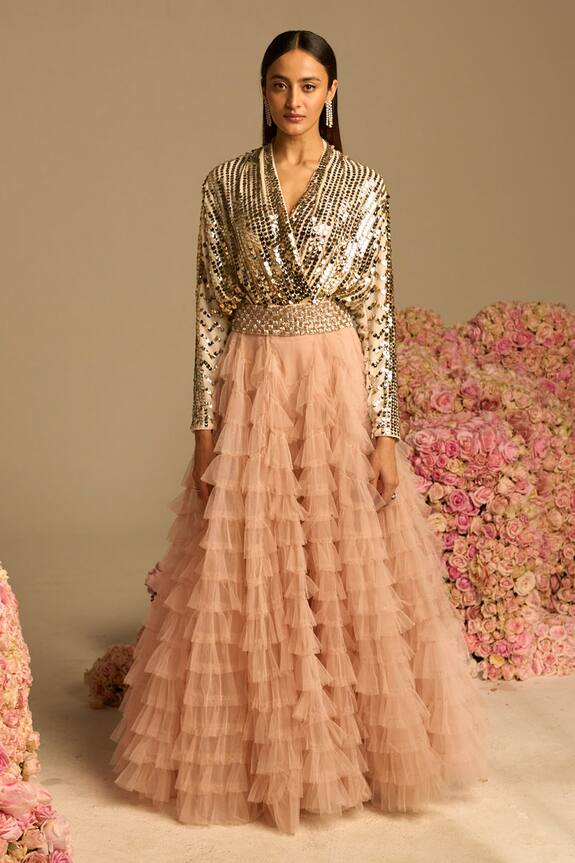 Not So Serious By Pallavi Mohan Lucuis Wrap Style Bodysuit
