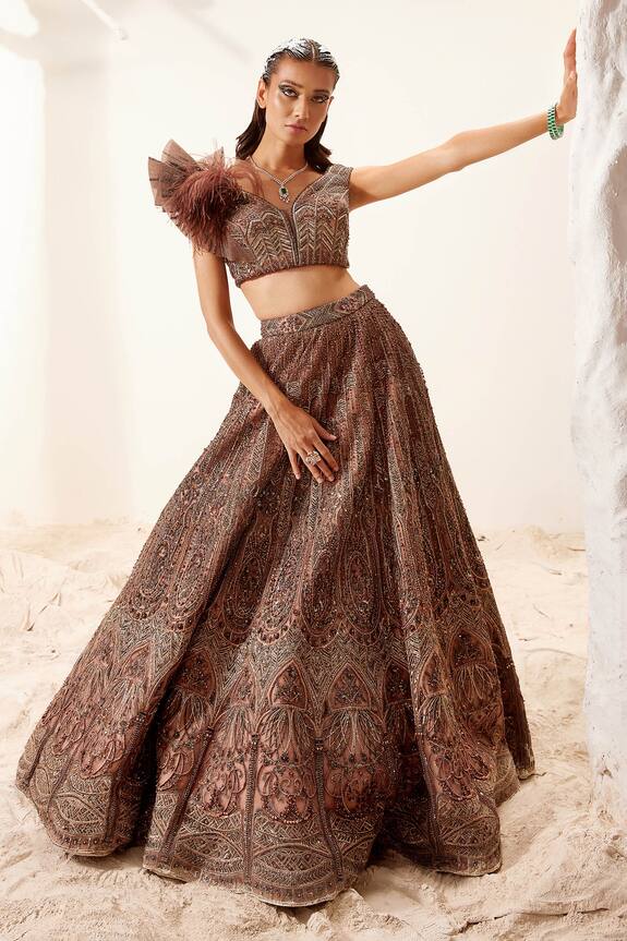 Adaara Couture Morris Hand Embroidered Lehenga Set
