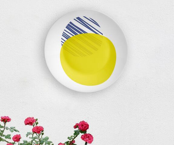 The Quirk India Scratch Beneath Circle Decorative Wall Plate