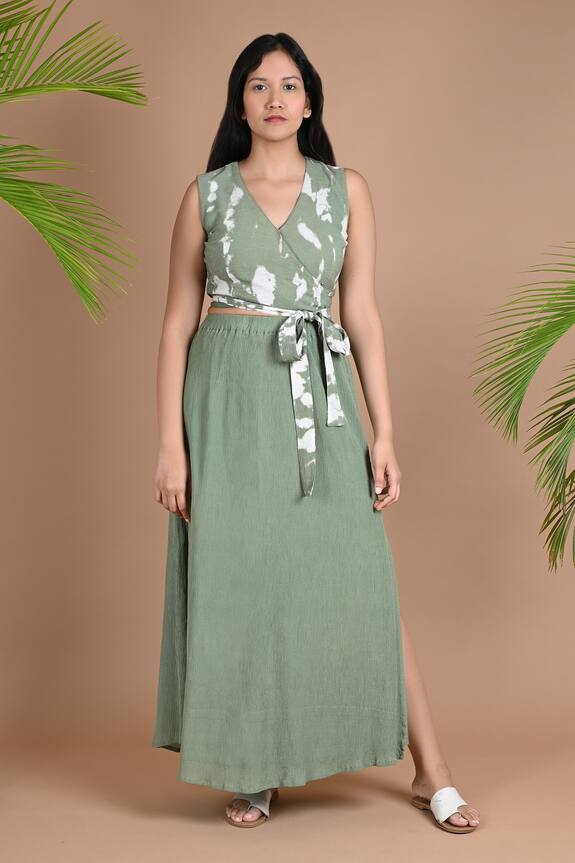Chambray & Co. Emily Shibori Top & Skirt Set