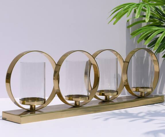 Mason Home Fairmont Quad Rings Candle Stand