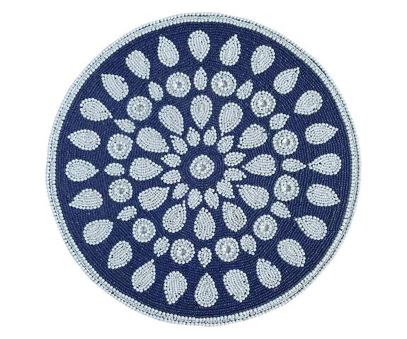 CocoBee Mandala Design Beads Embellished Placemat