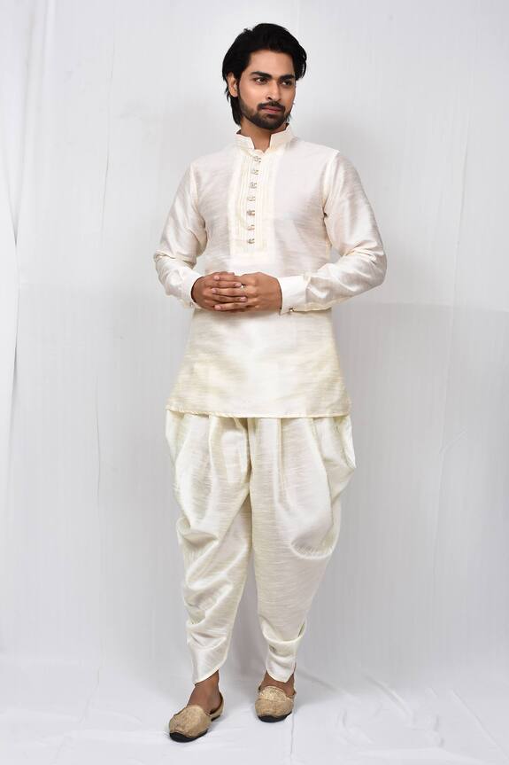 Aryavir Malhotra Pleated Cowl Draped Pant
