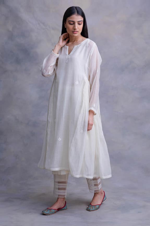 Chandbari Chanderi Kurta & Pant Set