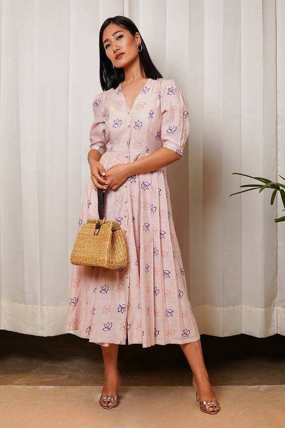Shiori Panelled Printed Dress