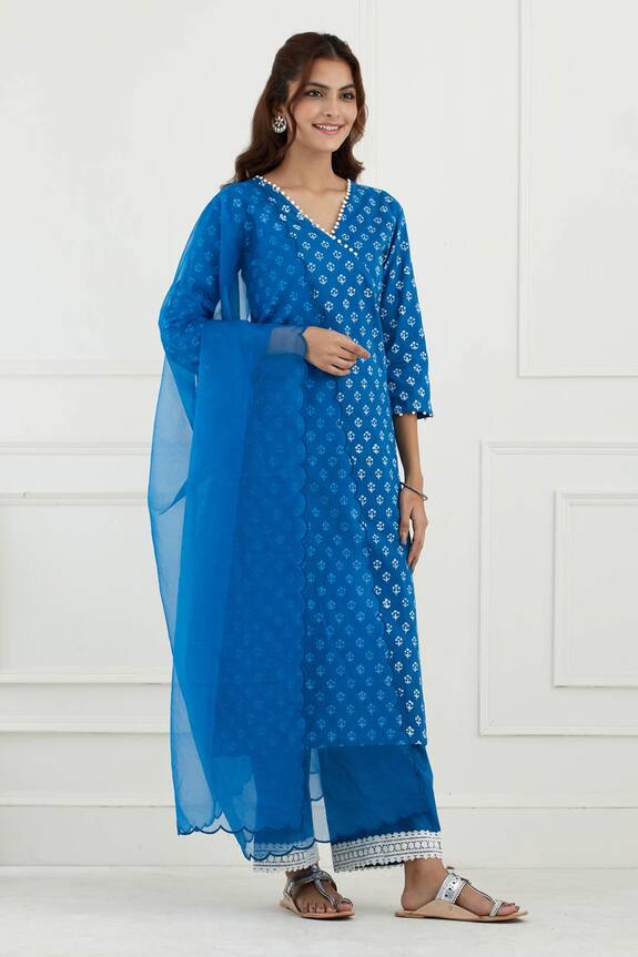 Tashee Cotton Floral Print Kurta Set